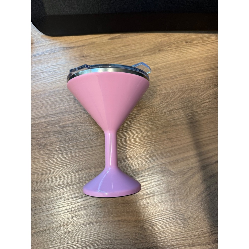 ORCA Tini Pink Martini Tumbler 13 oz Stainless Steel Insulated Glass with Lid